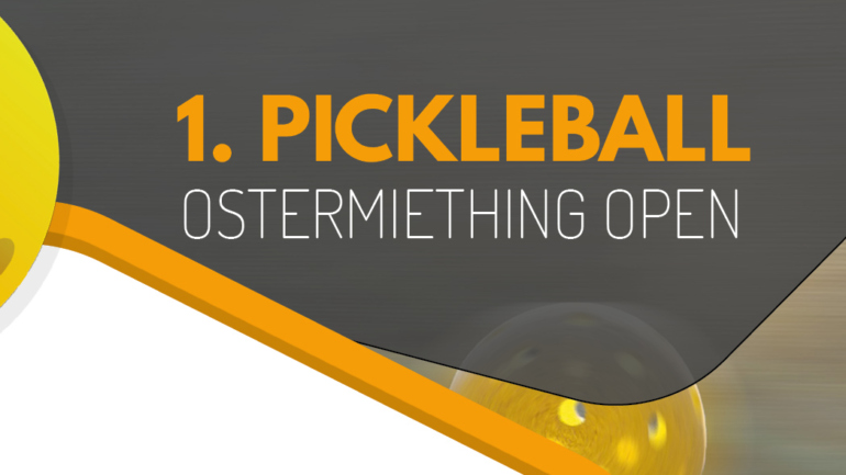 1. Pickleball Ostermiething Open: Sei Teil des Action-geladenen Wochenendes