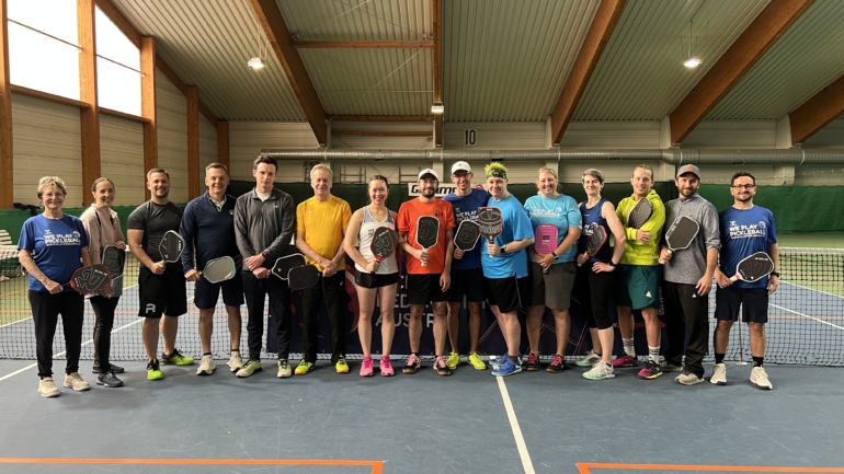 14 participants at Austria’s first Pickleball Instructor Course