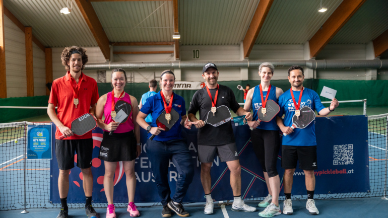 Dreifach-Sieg für Grubmüller bei 3. PFA Vienna Pickleball Open